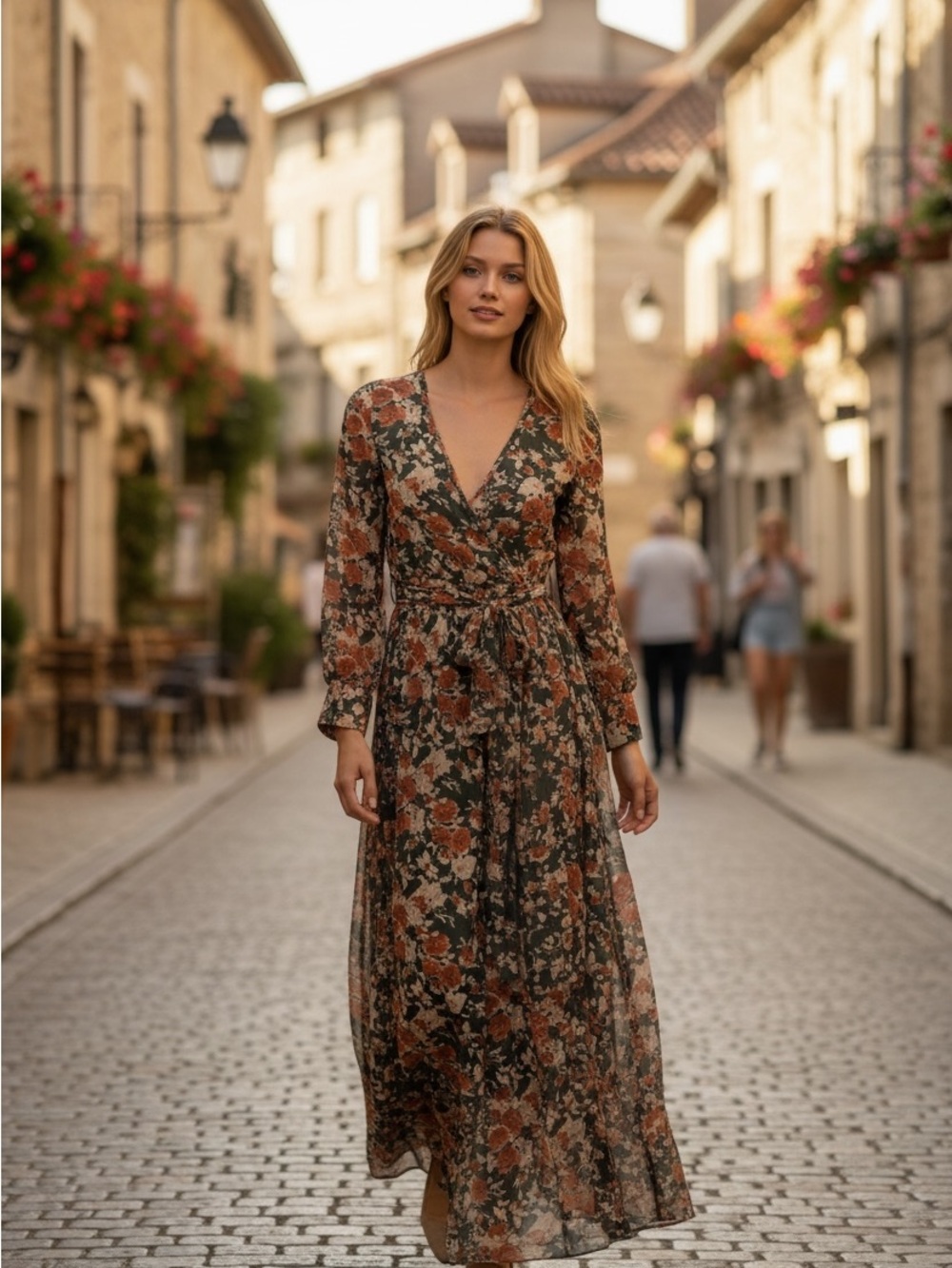 Brand new Floral Long Sleeve Maxi Dress